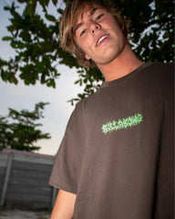 Marrow OG Short Sleeve Knit T-Shirt - Chocolate Brown