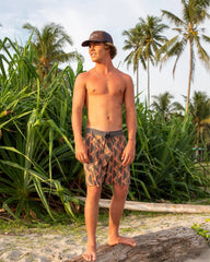 Good Times Lo Tide 17" Boardshorts - Rust