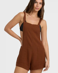 Beach Crush Romper - Cowhide