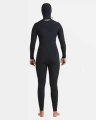 4/3mm Salty Dayz Natural Upcycler GBS Chest Zip Hooded Wetsuit - Black