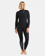 4/3mm Furnace Natural GBS Chest Zip Fullsuit - Black Tiki