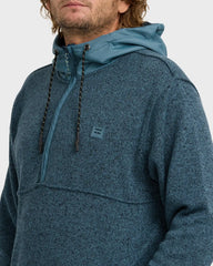 A/Div Boundary Hooded Half-Zip Pullover - Real Teal