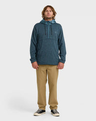 A/Div Boundary Hooded Half-Zip Pullover - Real Teal