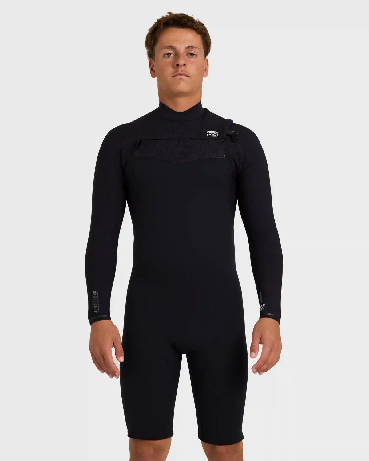 2/2mm Furnace Revo Chest Zip Long Sleeve Springsuit - Black