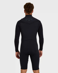 2/2mm Absolute Ultra Chest Zip Long Sleeve Springsuit - Black