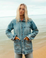 Denim Chore Coat - Atlantic Deep