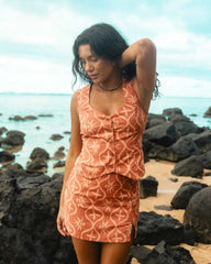 Sunny Waves Vest - Dark Coral