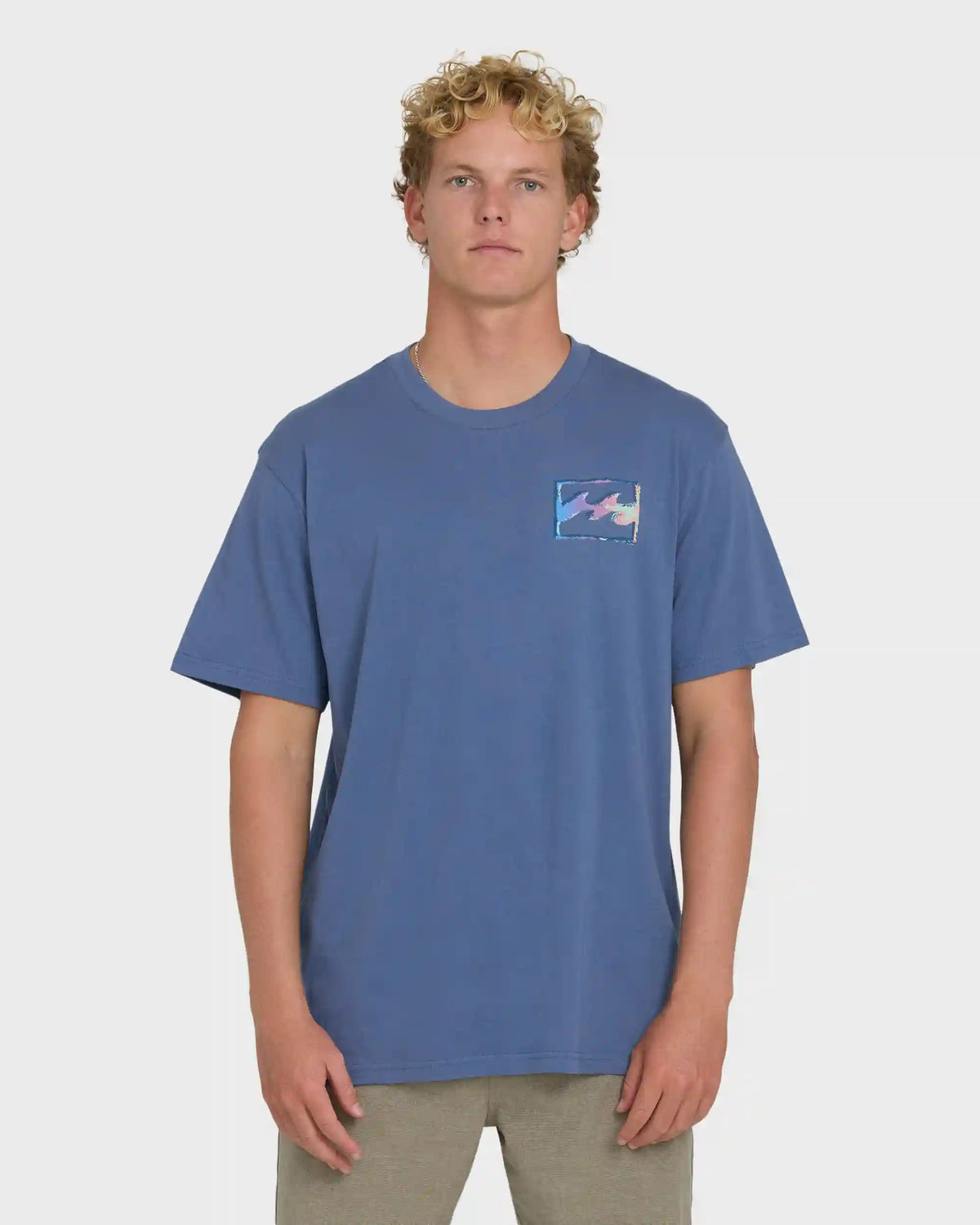 Crayon Wave Premium Short Sleeve T-Shirt - Blue Horizon