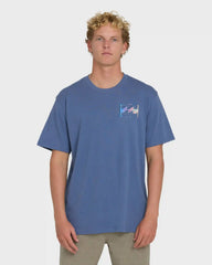 Crayon Wave Premium Short Sleeve T-Shirt - Blue Horizon