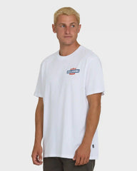 Walled Premium Short Sleeve Knit T-Shirt - White
