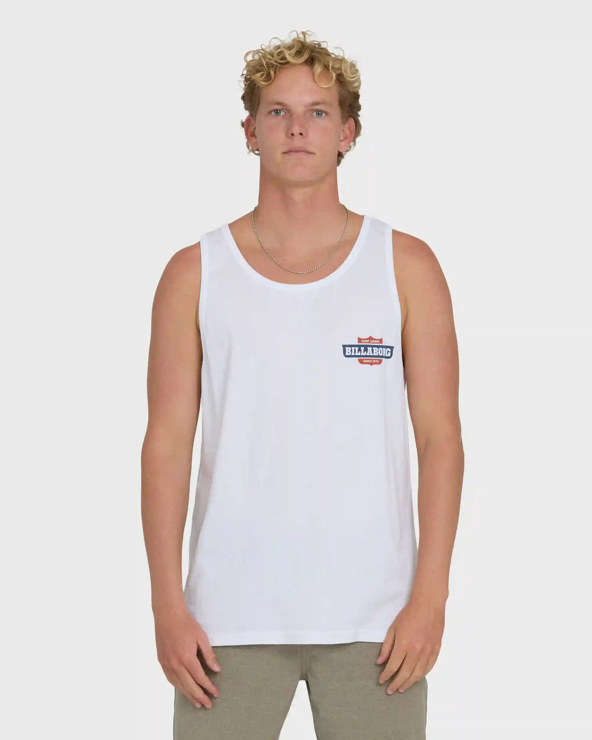Walled Premium Tank Top - White