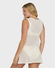 Rising Tides Cover-Up Dress - White Cap
