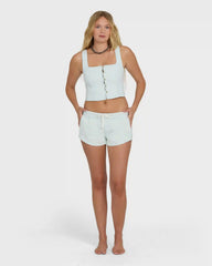 June Saltwashed Tank Top - Clearwater