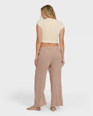 Wanderer Bitty Check Pants - Sugar Almond