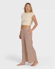 Wanderer Bitty Check Pants - Sugar Almond