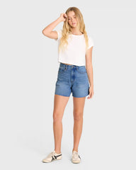 Riley Cut-Off Denim Shorts - Pacific Wash