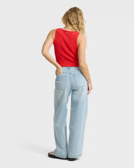 Rival Relaxed Jeans - Surf Spray