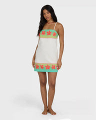 Sun Rays Mini Dress - Salt Crystal