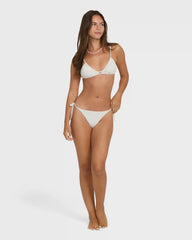Summer Hi Yd Tie-side Tanga Skimpy Bikini Bottom - Salt Crystal