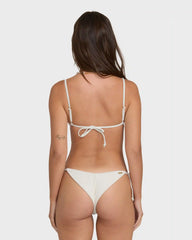 Summer Hi Yd Tie-side Tanga Skimpy Bikini Bottom - Salt Crystal