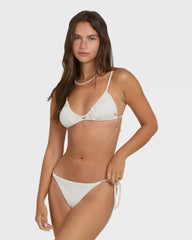 Summer Hi Yd Tie-side Tanga Skimpy Bikini Bottom - Salt Crystal