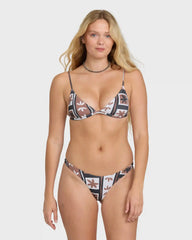 Stay Grounded Sunni Tiny Bikini Bottoms - Brown Stone
