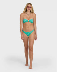 Ship Wrecked Tanga Bikini Bottoms - Green Tropics
