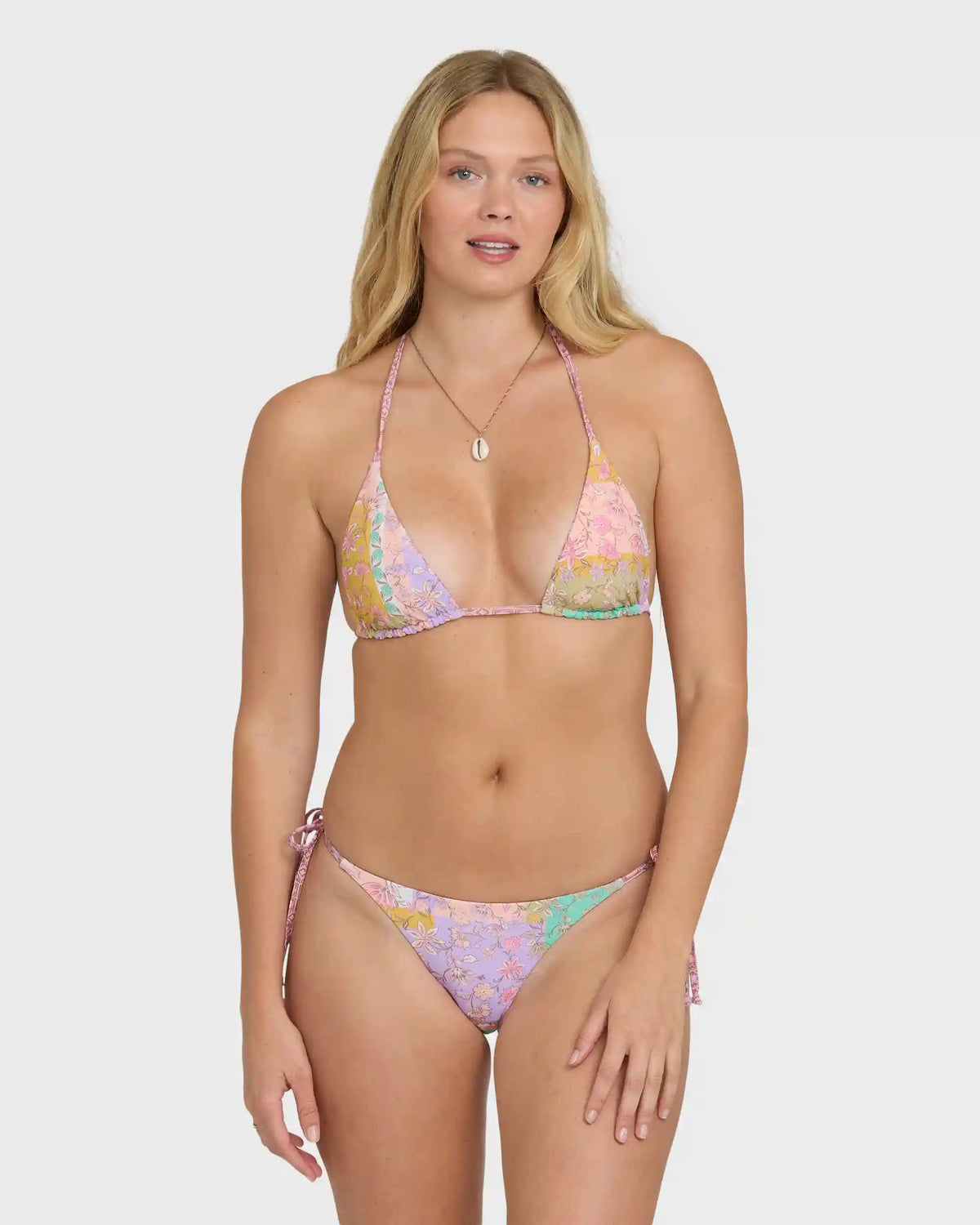 Dreamy Daze Reversible Triangle Bikini Top - Sweet Lilac