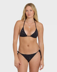 Eye On You Remi Triangle Bikini Top - Black Pebble