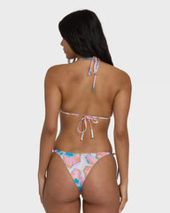 Sweet Escape Tie-Side Skimpy Bikini Bottoms - Salt Crystal