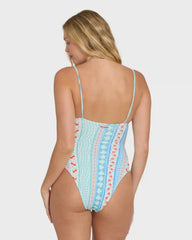 Picnic Ella Hawaii One-Piece Swimsuit - Dream Blue