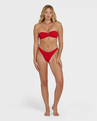 Rising Tide Skimpy Hike Bikini Bottoms - Fiesta Red