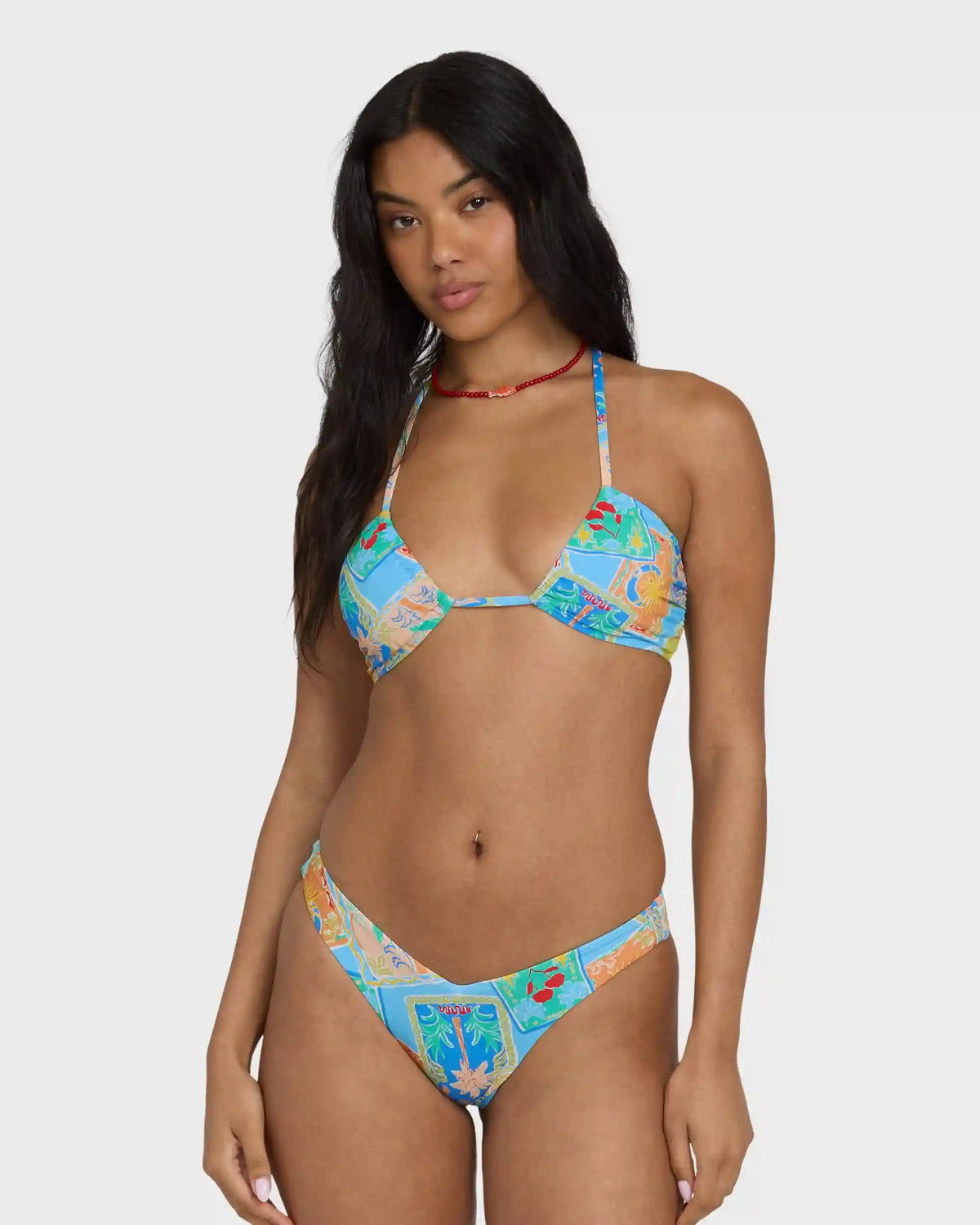 Coastal Cruise Drew Bandeau Bikini Top - Dream Blue