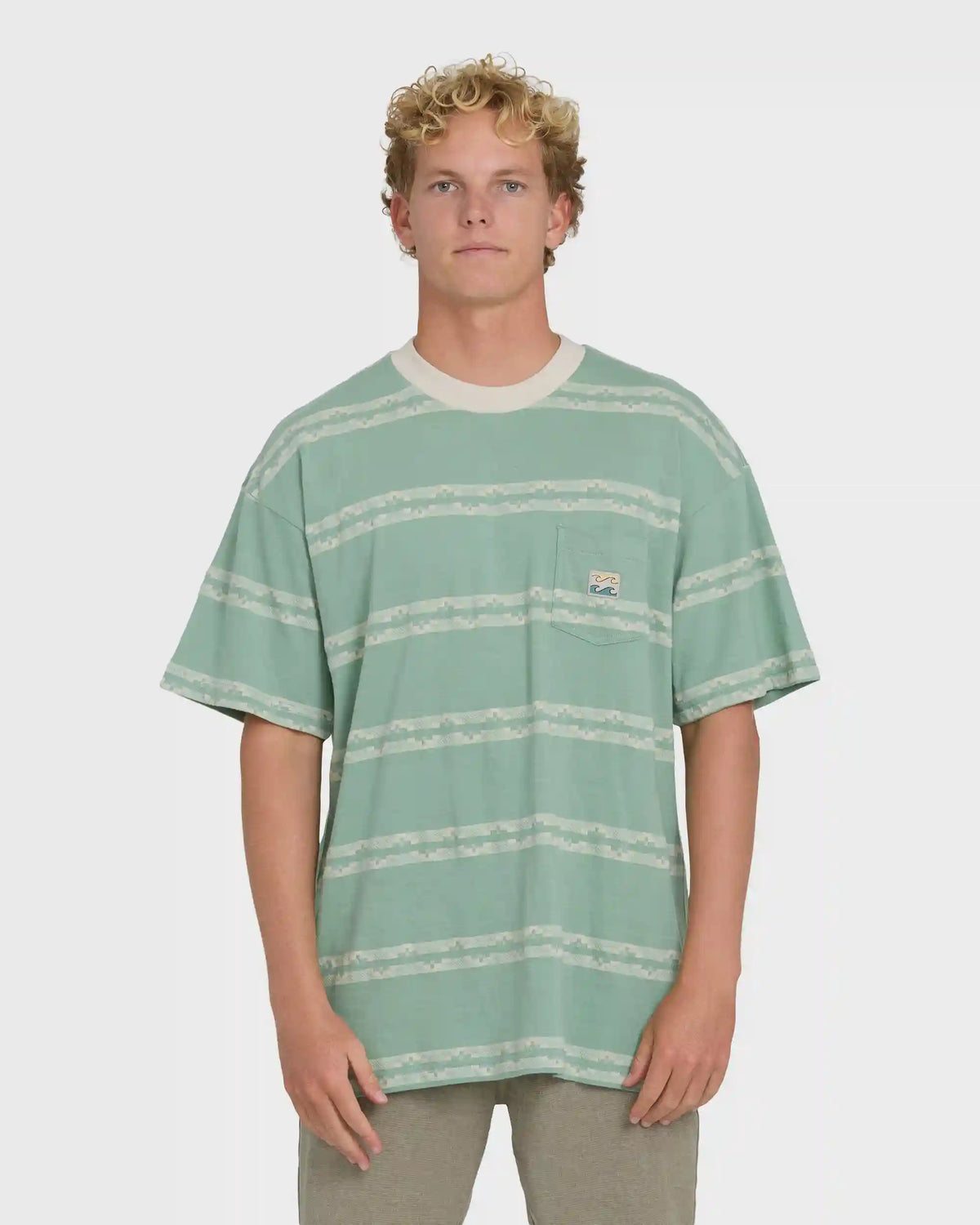 Baxter Short Sleeve Knit T-Shirt - Granite Green