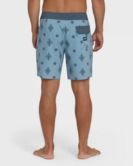 Good Times Pro 18" Boardshorts - Blue Fog