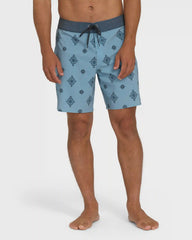 Good Times Pro 18" Boardshorts - Blue Fog