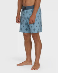 Good Times Pro 18" Boardshorts - Blue Fog