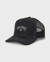 Peaked Trucker Hat - Black