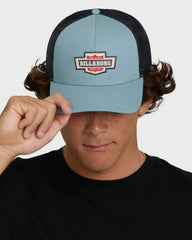 Walled Trucker Hat - Blue Fog