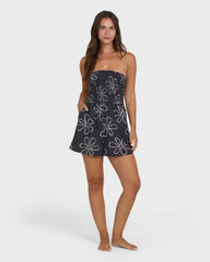 Vacay All Day Printed Romper - Black Sands