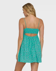 Island Heat Mini Cover-Up - Green Tropics