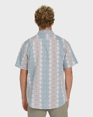 Sundays Short Sleeve Woven Shirt - Blue Fog