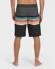 All Day Stripe Pro Performance 20" Boardshorts - Black