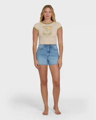 Sunny Out Short Sleeve Cotton T-Shirt - Dove