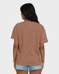 Sand To Surf Short Sleeve Knit Graphic T-Shirt - Brown Stone