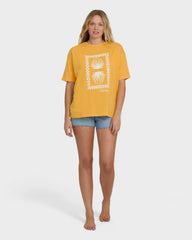 Balance of Waves Short Sleeve Knit T-Shirt - Sun Kissed
