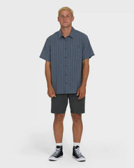 A/Div Surftrek Transit Short Sleeve Woven Shirt - True Navy