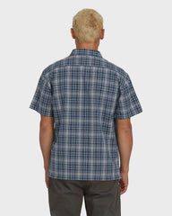 Bad Dog Short Sleeve Woven Shirt - Dark Denim