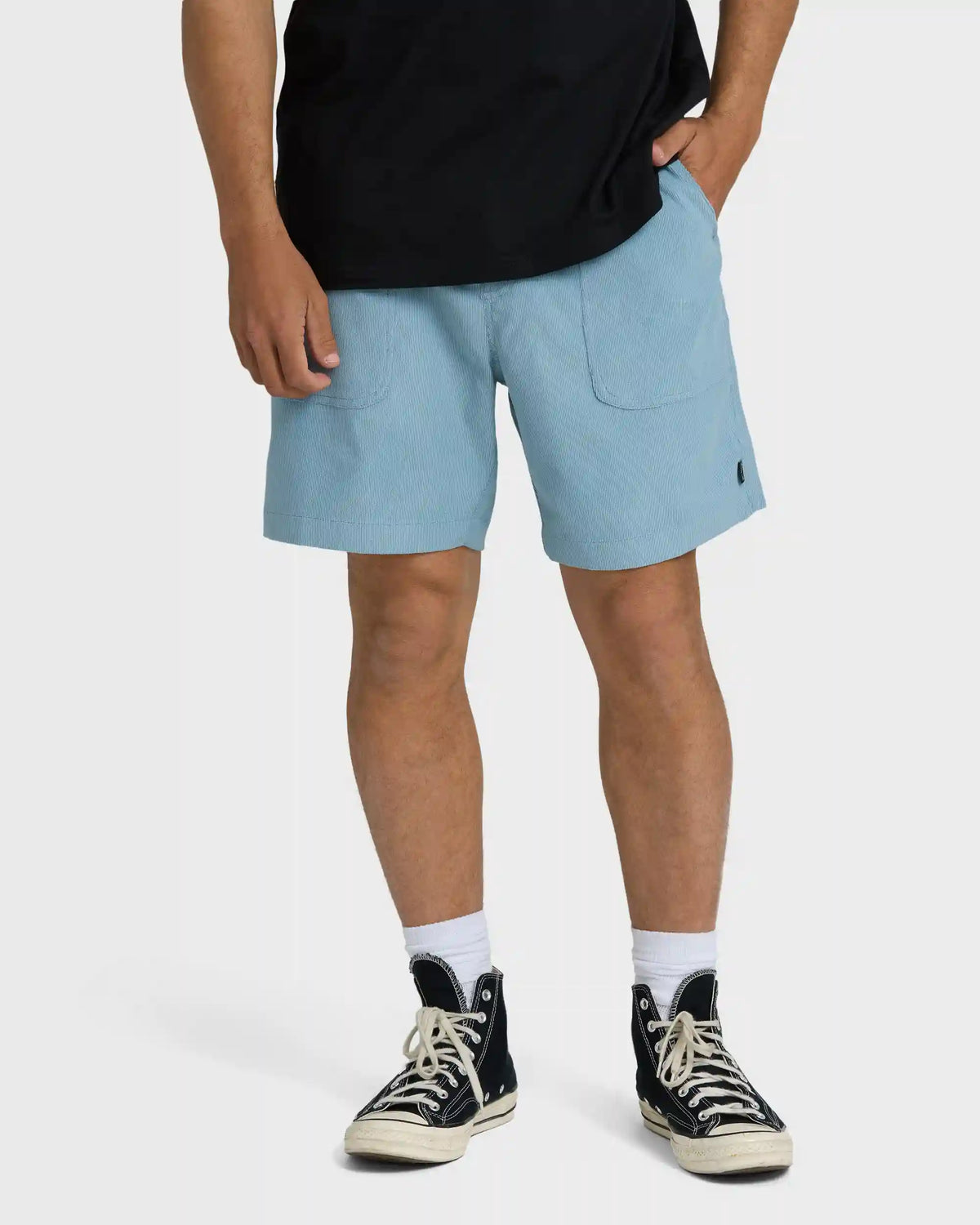 De La Cruz Cord 18" Hybrid Shorts - Blue Fog
