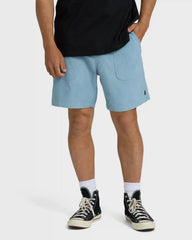 De La Cruz Cord 18" Hybrid Shorts - Blue Fog